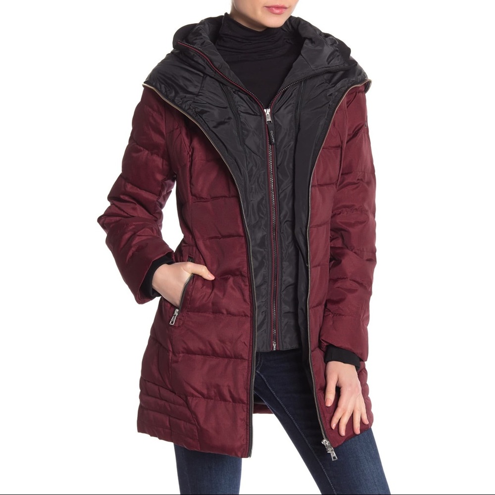 OOKPIK Sky Removable Bib Quilted Parka